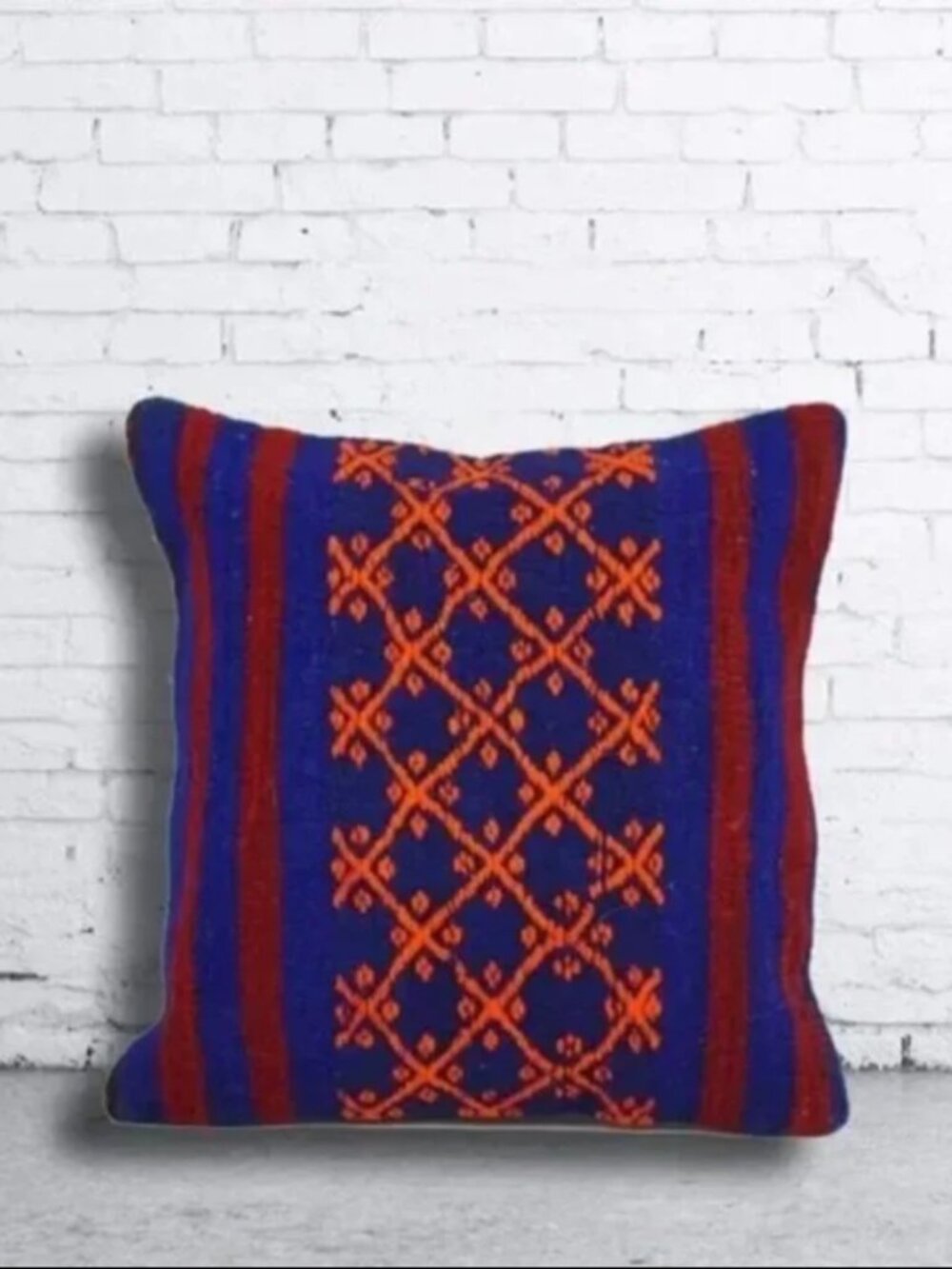 Turkish Kilim Pillowcase (16x16in)